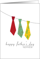 Nephew - Ugly ties - Happy Father’s Day card