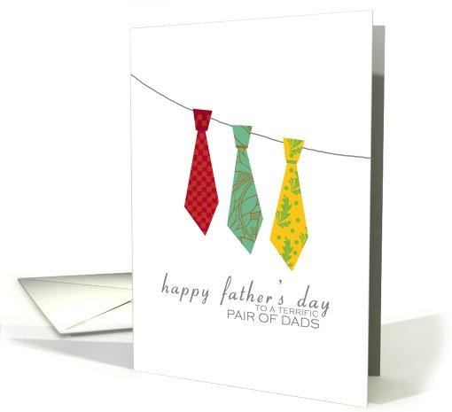 Pair of Dads - Ugly ties - Happy Father's Day card (693566)