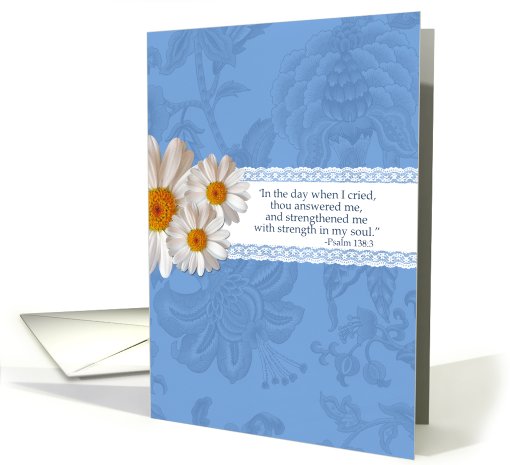Strength in My Soul - Psalm 138:3 - For Cancer Patient card (697848)