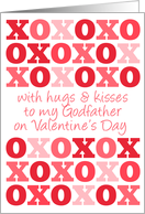 To My Godfather - Hugs and Kisses - Valentine’s Day card