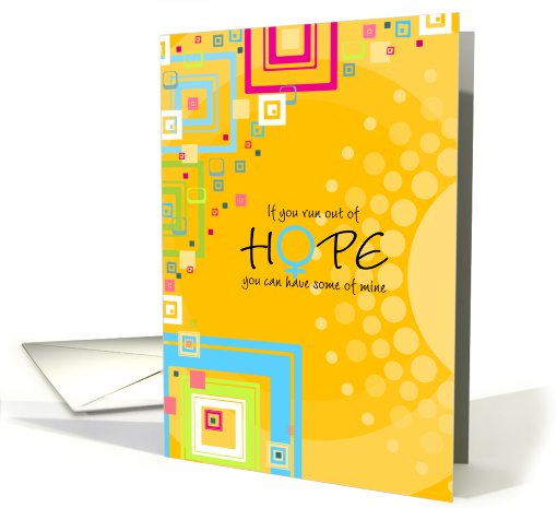 If You Run Out of Hope - Support for Lesbian Youth card (752176)