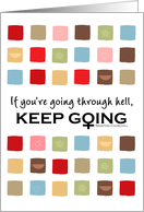 If You’re Going Through Hell - Support for Lesbian Youth card