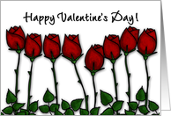 Red Roses - Happy Valentine’s Day card