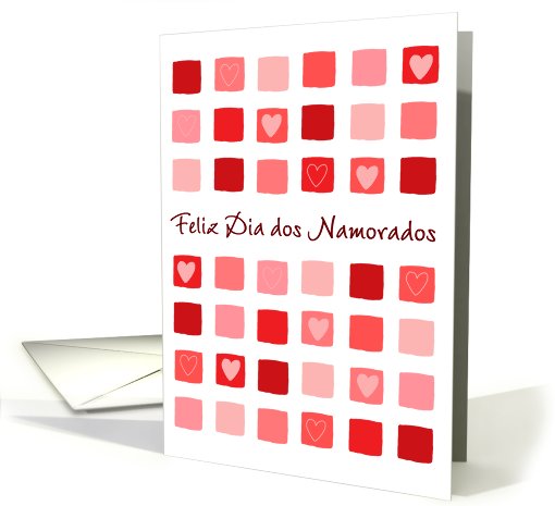 Portuguese - boxes & hearts - Happy Valentine's Day card (756734)