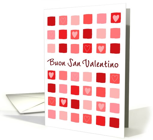Italian - boxes & hearts - Happy Valentine's Day card (756756)