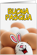 Italian - Easter Egg Bunny card