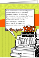 1987 - Fun facts birthday - cost of living card
