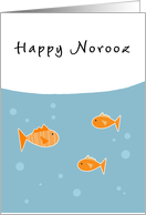 Happy Norooz - goldfish card