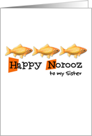 Happy Norooz - to my sister card