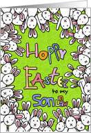 Hoppy Easter - to my son-in-law card