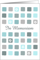 Contemporary Memorial Invitation - In Memoriam card