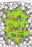 Hoppy Easter - to my sister-in-law card