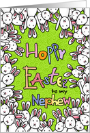 Hoppy Easter - to my nephew card