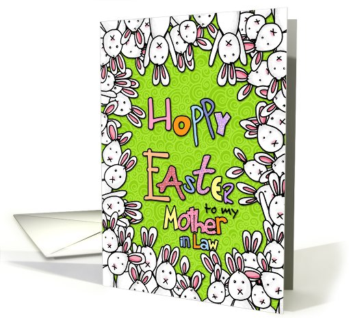 Hoppy Easter - to my mother-in-law card (778011)