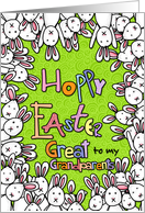 Hoppy Easter - to my great grandparents card