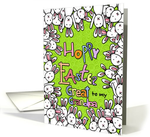 Hoppy Easter - to my great grandpa card (778018)