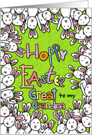 Hoppy Easter - to my great grandpa card