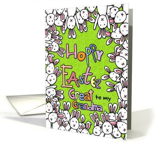 Hoppy Easter - to my great grandma card (778019)
