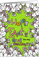 Hoppy Easter - to my great granddaughter card