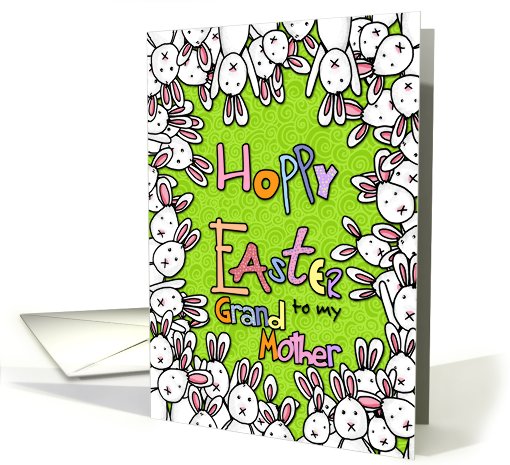 Hoppy Easter - to my grandmother card (781444)