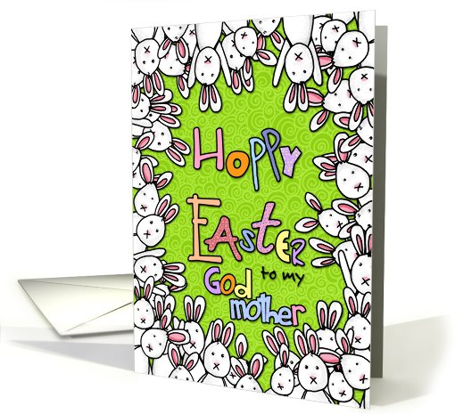 Hoppy Easter - to my godmother card (781482)