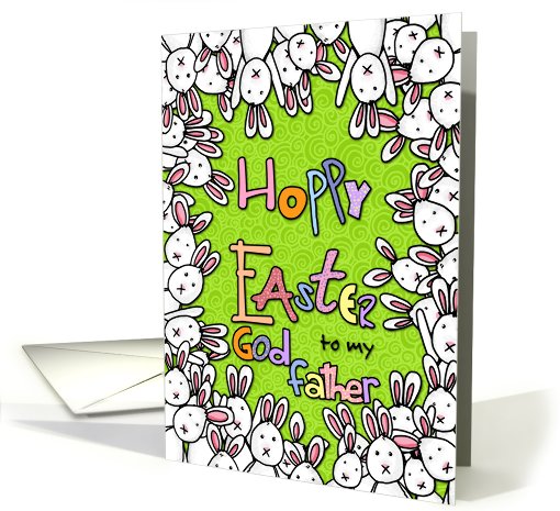 Hoppy Easter - to my godfather card (781484)