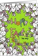 Hoppy Easter - to my goddaughter card