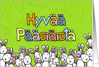 Finnish - easter bunnies card