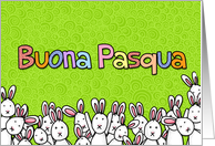 Italian - easter bunnies card