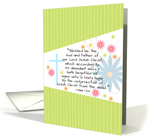 Resurrection Day 1 Peter Chapter 1 Verse 3 and 4 card (784134)