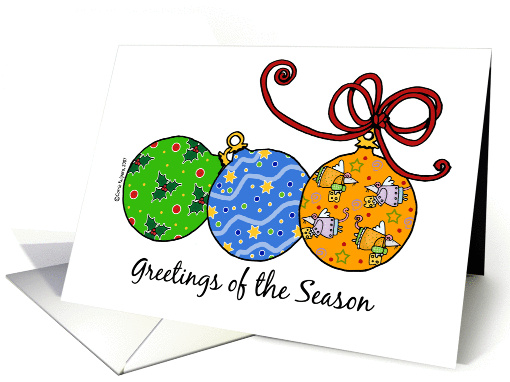 greetings of the season card (79422)