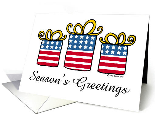 patriotic christmas gifts card (79442)