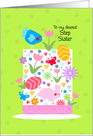 Easter hat - to my dearest step sister card
