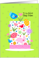 Easter hat - to my dearest step mom card