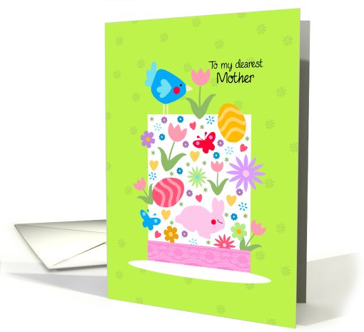 Easter hat - to my dearest mother card (801531)