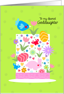 Easter hat - to my dearest goddaughter card