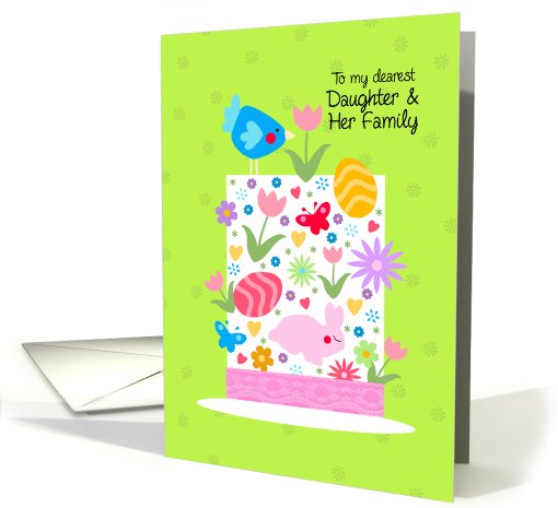 Easter hat - to my dearest daughter and her family card (801652)