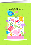 Easter hat - Dutch - Vrolijk Pasen card