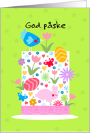 Easter hat - Danish - God pske card