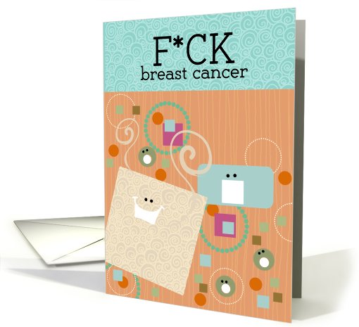 F*ck breast cancer card (803818)