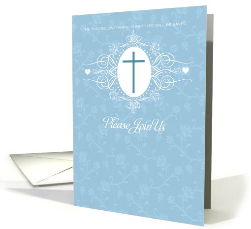 Baptism Invitation - Boy card (813510)