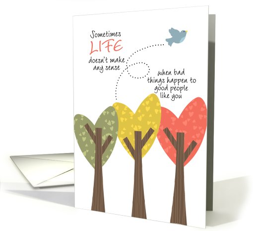 Bluebird - Bad Things Happen - Encouragement for Cancer Patient card