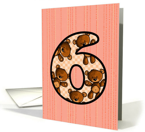 Birthday - Six Years Old card (816785)