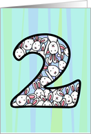 Happy Birthday - Two Years Old card