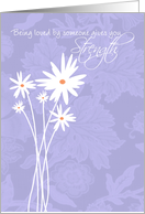 Being Loved - Encouragement for Cancer Patient card