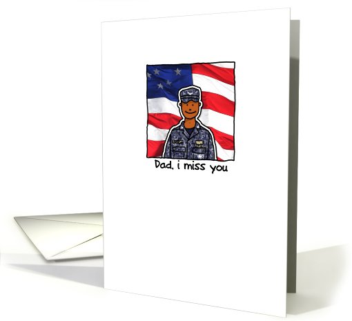 Dad - Sailor - Miss you card (819677)