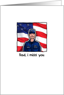 Dad - Coastguard - Miss you card