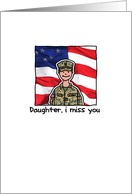 Daughter - Marine - Miss you card