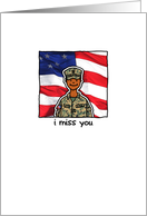 female marine - Miss you card