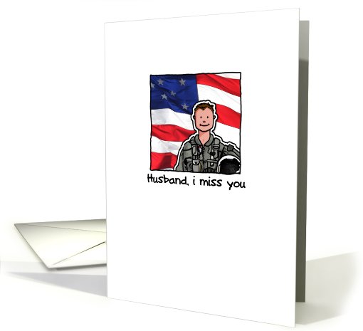 Husband - Pilot - Miss you card (821570)